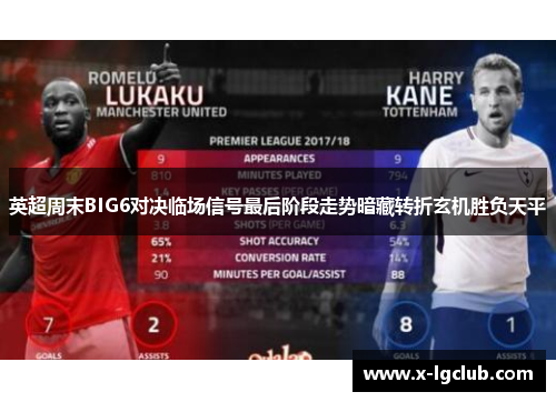 英超周末BIG6对决临场信号最后阶段走势暗藏转折玄机胜负天平